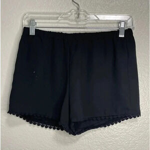 Brandy Melville Flowy Boho Style Pull On Black Shorts OS